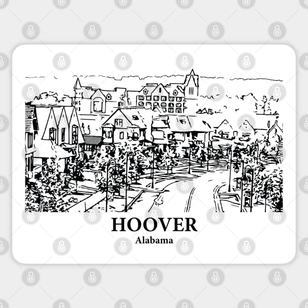 Hoover - Alabama Sticker by Lakeric